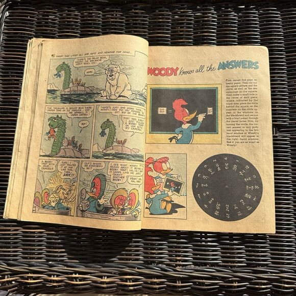 Woody Woodpecker's Back‎ to School  No. 6 1957 Dell Comic - Picture 3 of 6